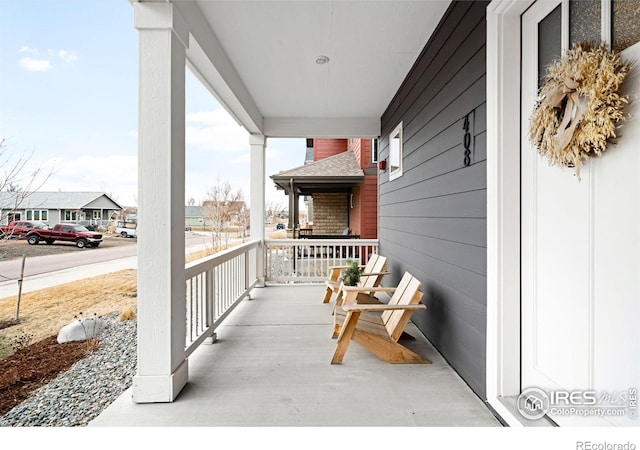 balcony with a porch