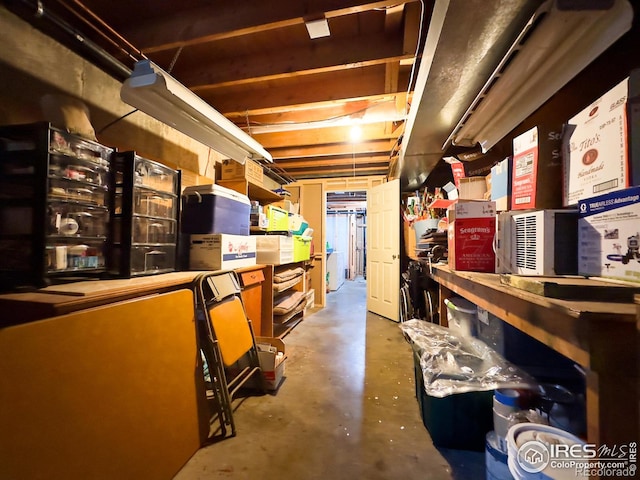 view of storage room