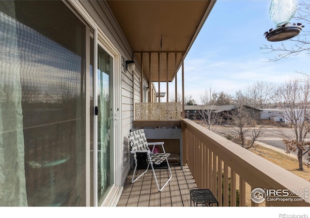 view of balcony