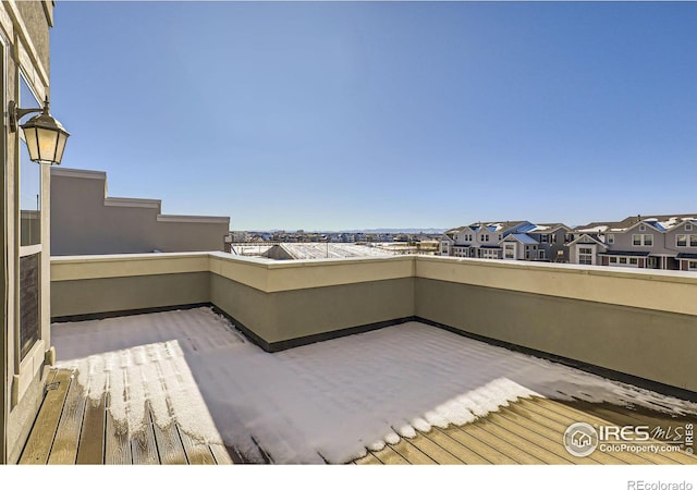 view of patio / terrace with a residential view