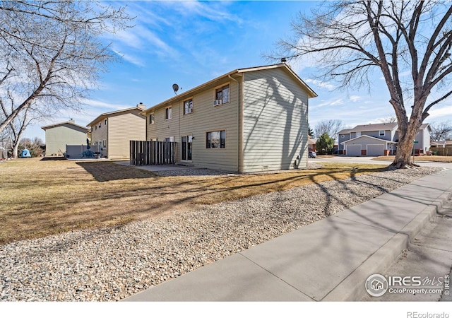 view of property exterior featuring a residential view