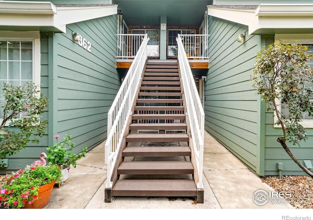 view of staircase