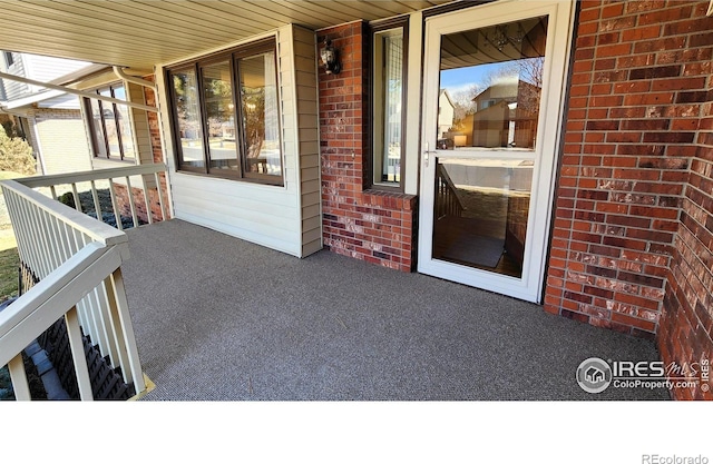 view of patio / terrace with a porch