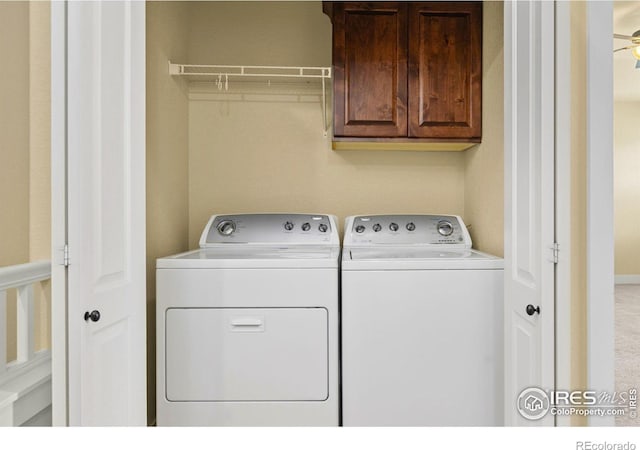 5850 Dripping Rock Ln Unit D201, Fort Collins, CO 80528 - washroom with cabinet space and independent washer and dryer