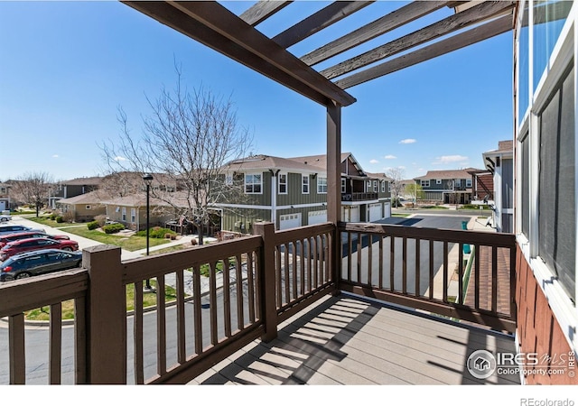 5850 Dripping Rock Ln Unit D201, Fort Collins, CO 80528 - deck with a residential view and a pergola