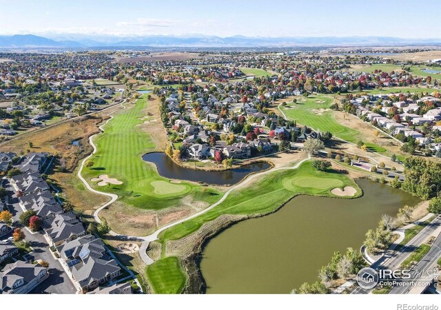 4405 Fairway Ln, Broomfield, CO 80023 - view of property location featuring nearby suburban area, a water and mountain view, and a local golf course