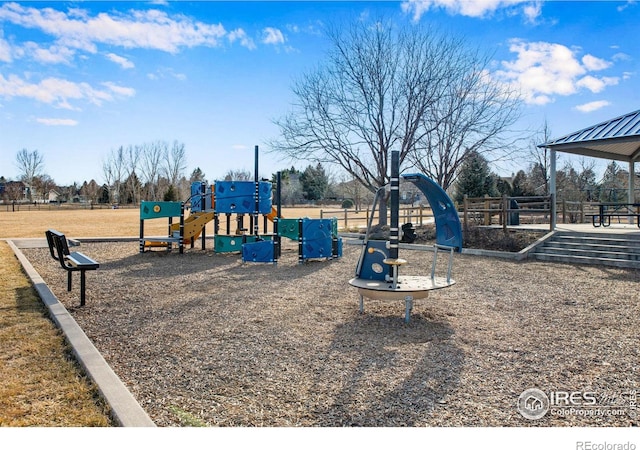 view of communal playground