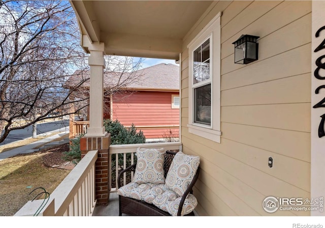 balcony with a porch