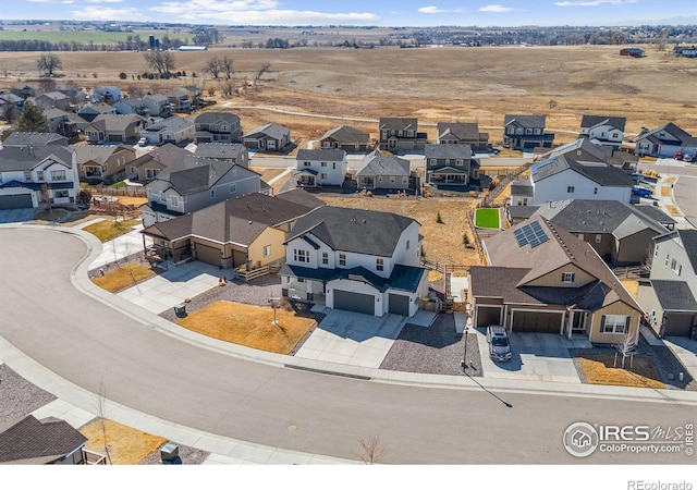 birds eye view of property featuring a residential view