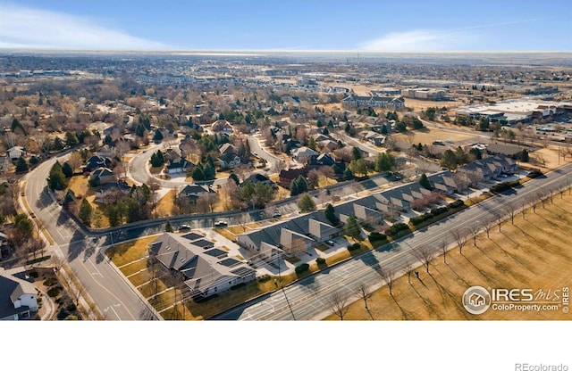 drone / aerial view featuring a residential view