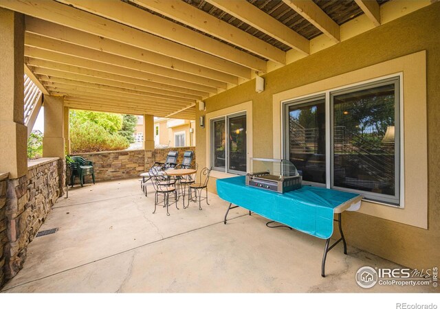 view of patio / terrace with outdoor dining space