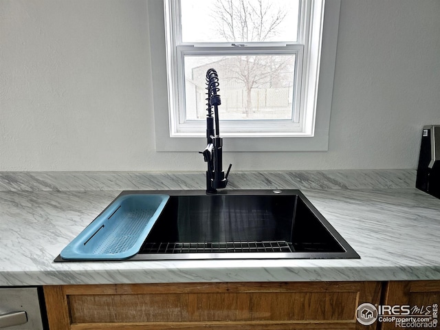 interior details featuring a sink