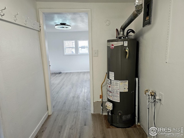 utilities featuring gas water heater