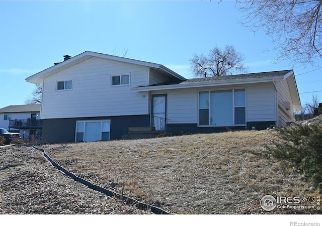 view of rear view of house