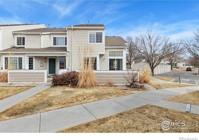 multi unit property with a shingled roof