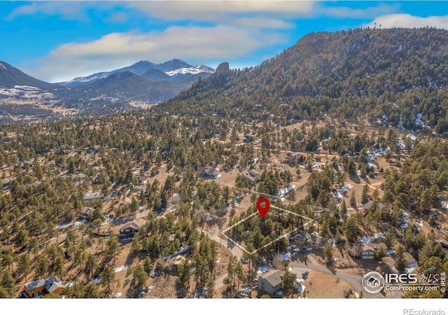 1059 Lexington Ln, Estes Park, CO 80517 - view of mountain background with a heavily wooded area
