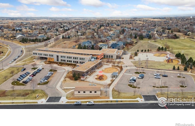 aerial view featuring a residential view