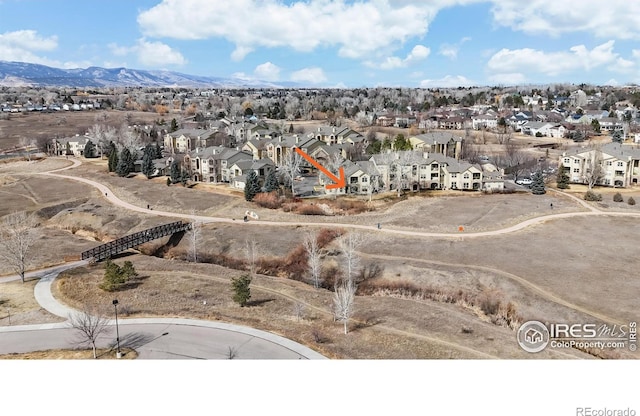 bird's eye view featuring a residential view