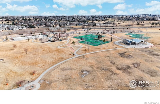 drone / aerial view featuring a residential view