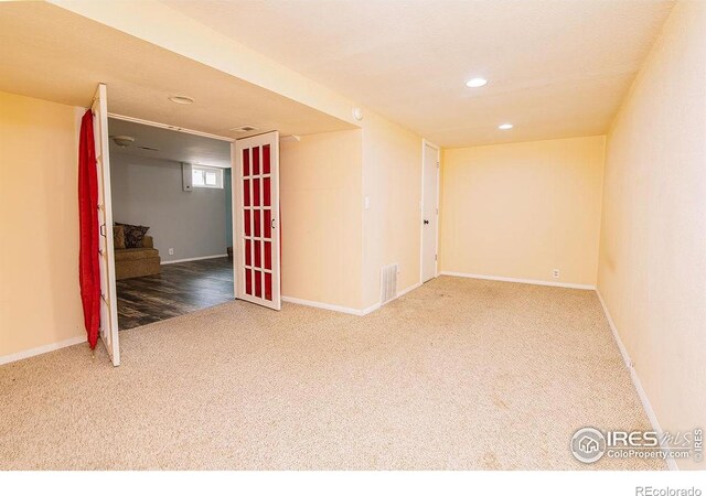 410 Cottonwood Ave, Eaton, CO 80615 - spare room featuring carpet flooring, recessed lighting, and baseboards