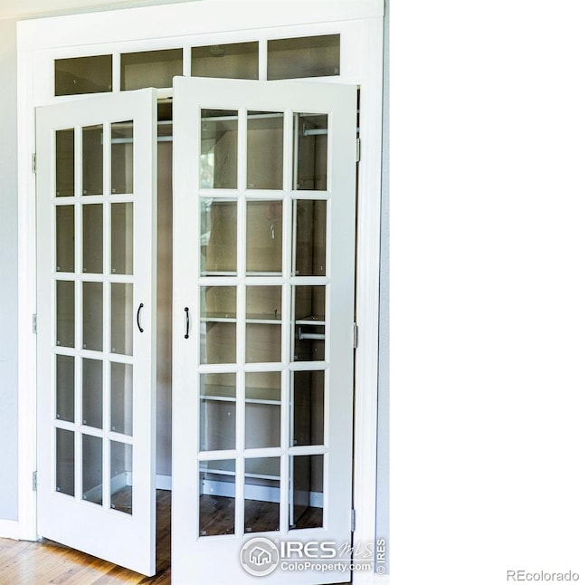 410 Cottonwood Ave, Eaton, CO 80615 - detailed view of french doors and wood finished floors