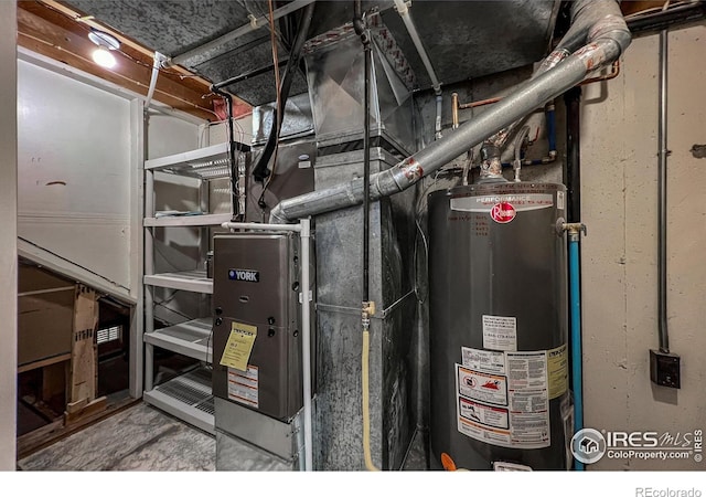 utilities with gas water heater