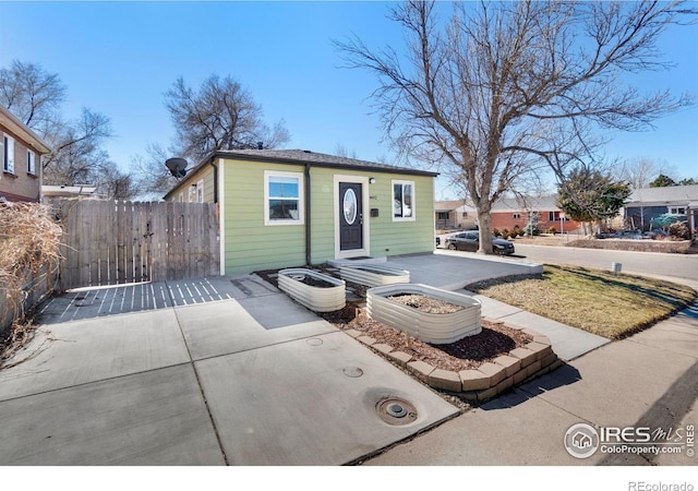 bungalow with fence