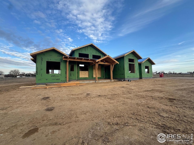 view of property under construction