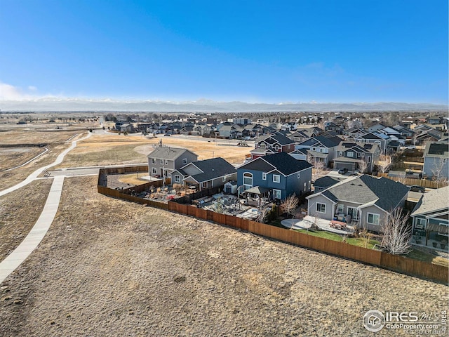 birds eye view of property featuring a residential view