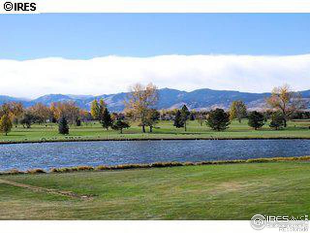 view of water feature with a mountain view