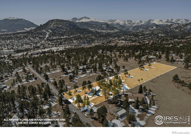 871 E Ln, Estes Park, CO 80517 - drone / aerial view of a mountain backdrop