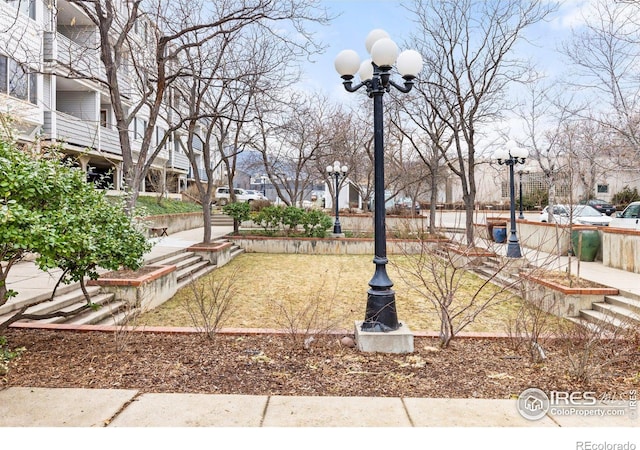 view of yard featuring a residential view