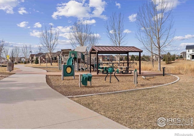 view of communal playground