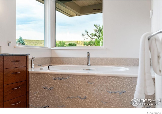 full bathroom featuring a bath