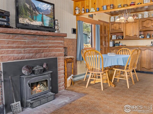 177 Bill Waite Rd, Allenspark, CO 80510 - view of carpeted dining space