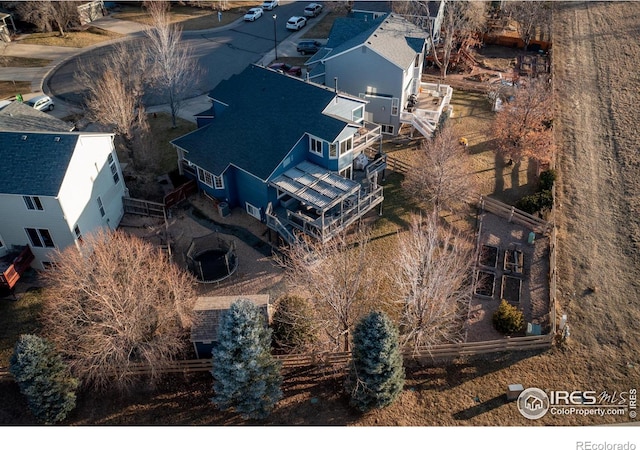 birds eye view of property