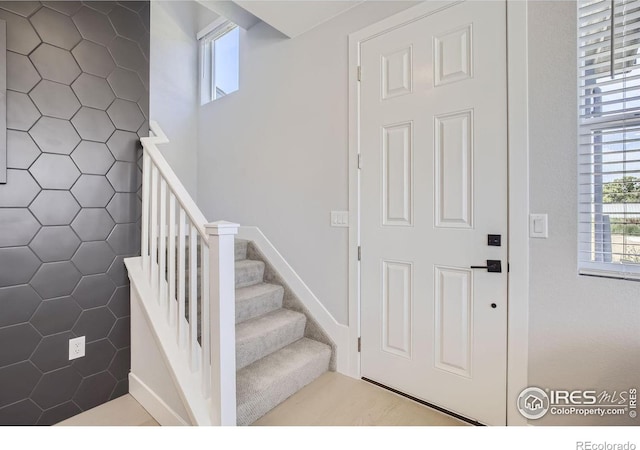 entrance foyer with stairway