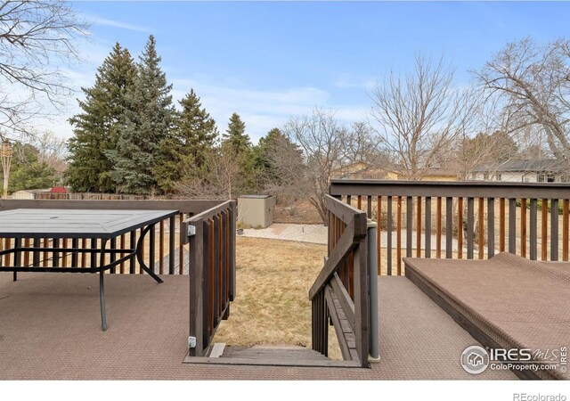 view of wooden terrace