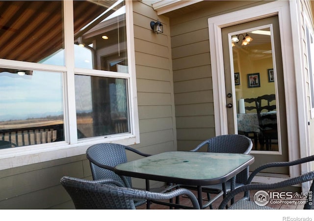 view of patio / terrace featuring outdoor dining space