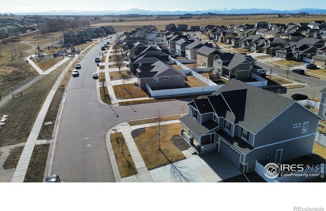 birds eye view of property featuring a residential view