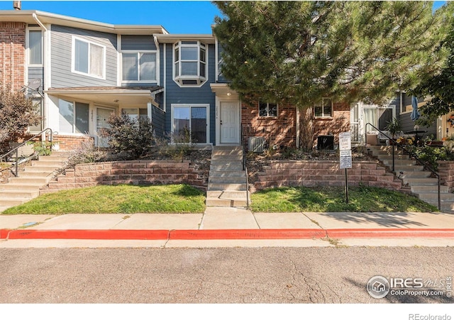 multi unit property with brick siding