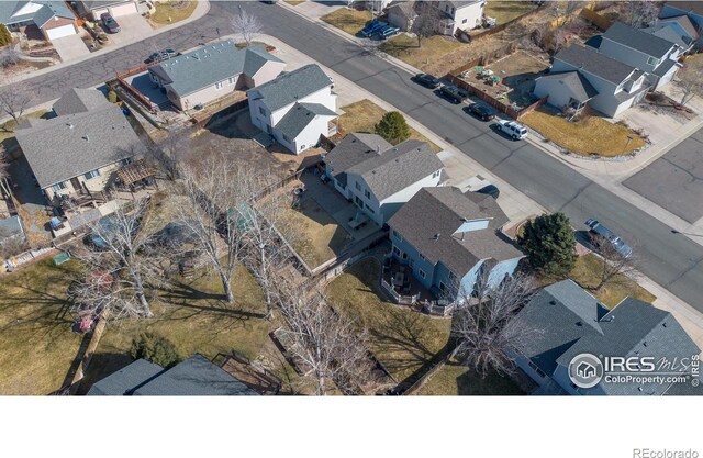 birds eye view of property featuring a residential view