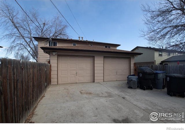 1351 Emery St, Longmont, CO 80501 - detached garage featuring fence