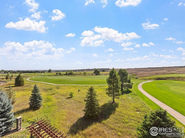 drone / aerial view with a rural view