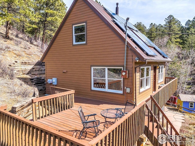 15 Golden Age Rd, Jamestown, CO 80455 - wooden deck with stairway