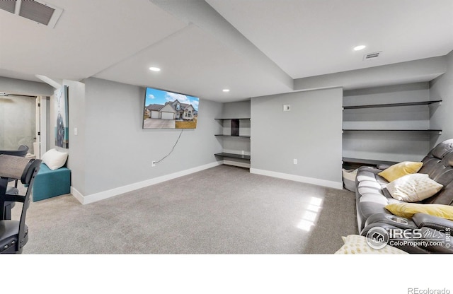 1386 Plains Ct, Eaton, CO 80615 - living area with visible vents, baseboards, and carpet floors