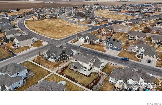 1386 Plains Ct, Eaton, CO 80615 - drone / aerial view with a residential view