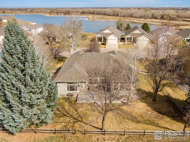 2073 River W Dr, Windsor, CO 80550 - bird's eye view with a water view