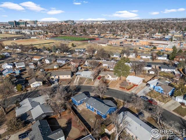 bird's eye view featuring a residential view