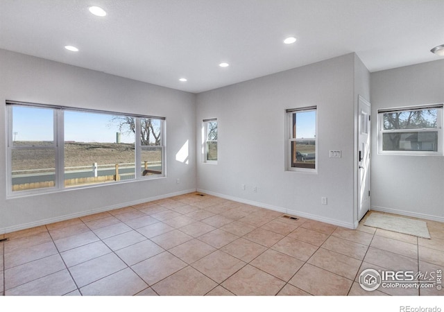 229 3rd St, Fort Collins, CO 80524 - empty room with recessed lighting, light tile patterned floors, and baseboards